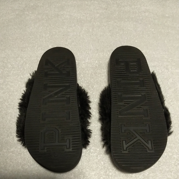 PINK Victoria's Secret Furry Sandals - Picture 2 of 3